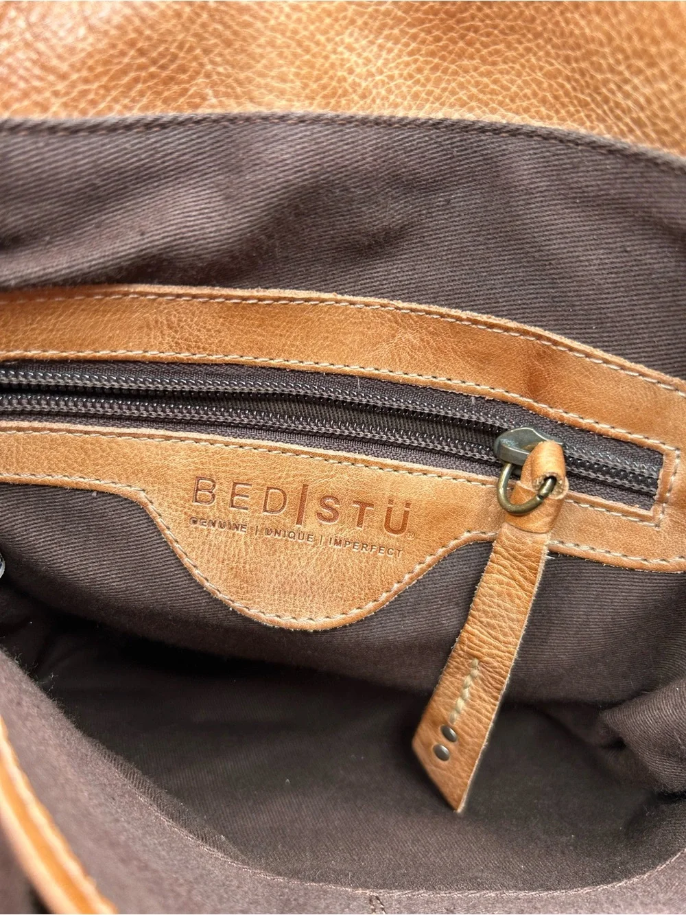 Bed Stu Venice Beach Rustic Leather Buckled Crossbody Bag